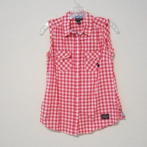 U.S. Polo Assn. Sleeveless Button-Down Top